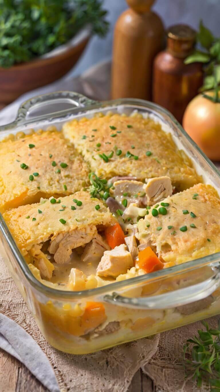 Chicken Cobbler Dinner Casserole 