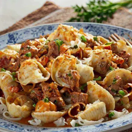 Creamy Beef and Shells Recipe