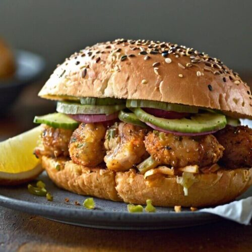 Crispy Lemon Pepper Chicken Sandwich Recipe