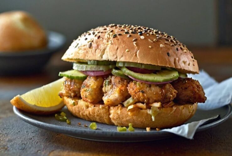 Crispy Lemon Pepper Chicken Sandwich Recipe
