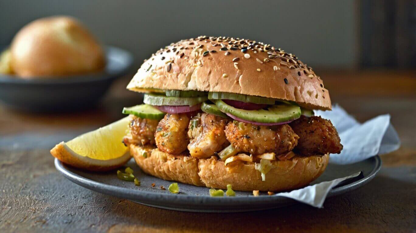 Crispy Lemon Pepper Chicken Sandwich Recipe