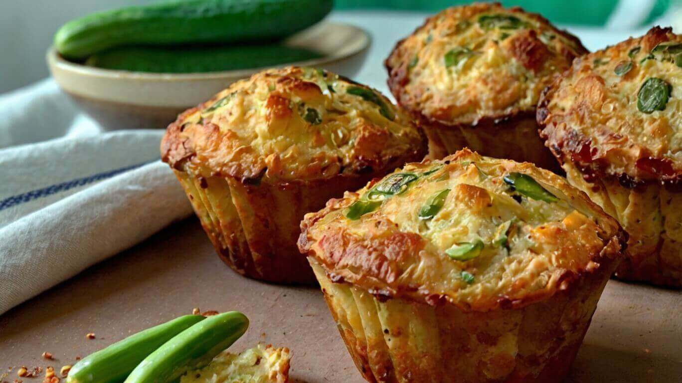 Crispy Zucchini Potato Muffins Recipe