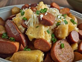 Crockpot Cheesy Potatoes And Kielbasa Recipe 