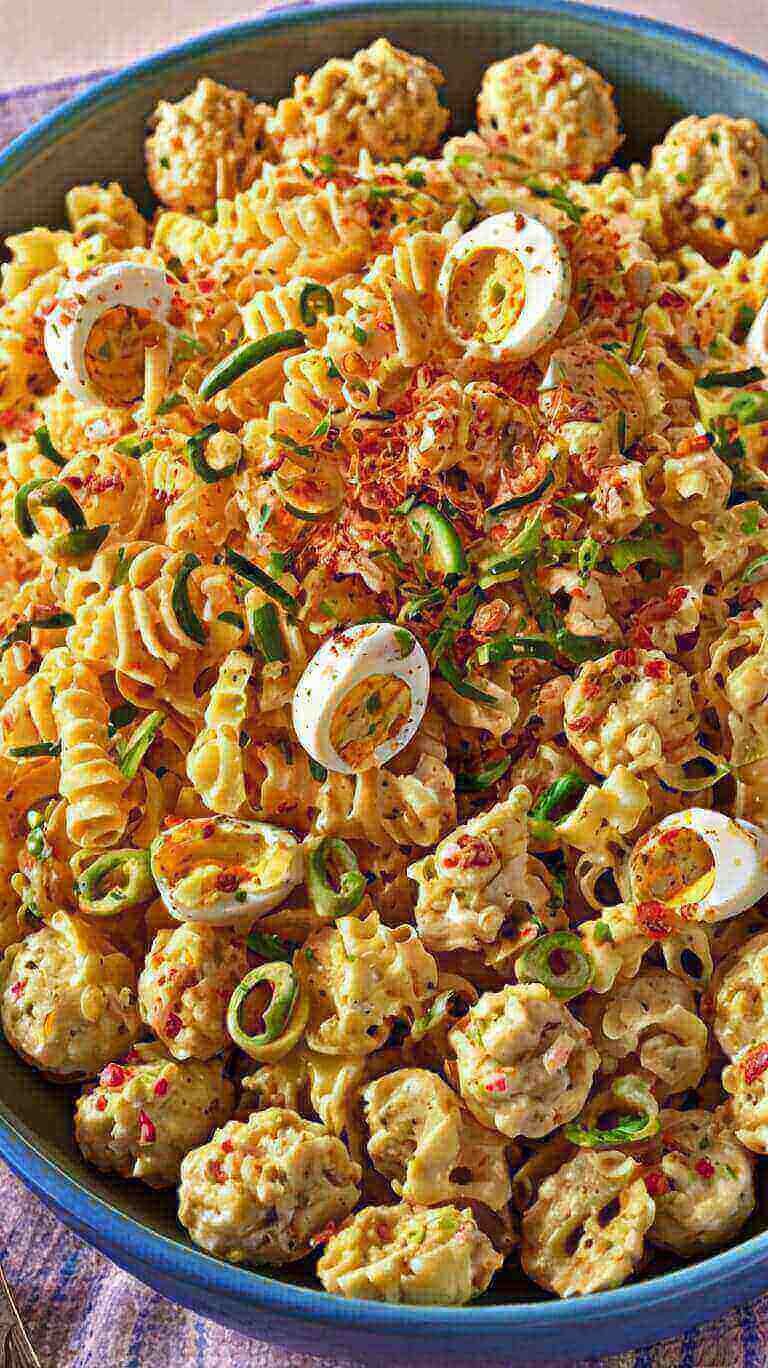 Deviled Egg Pasta Salad