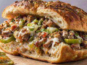 French Garlic Philly Cheesesteak Bread Recipe