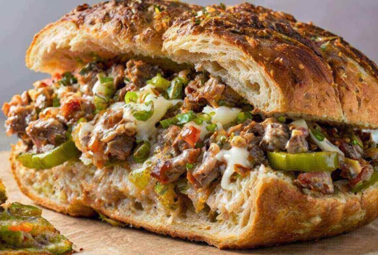 French Garlic Philly Cheesesteak Bread Recipe