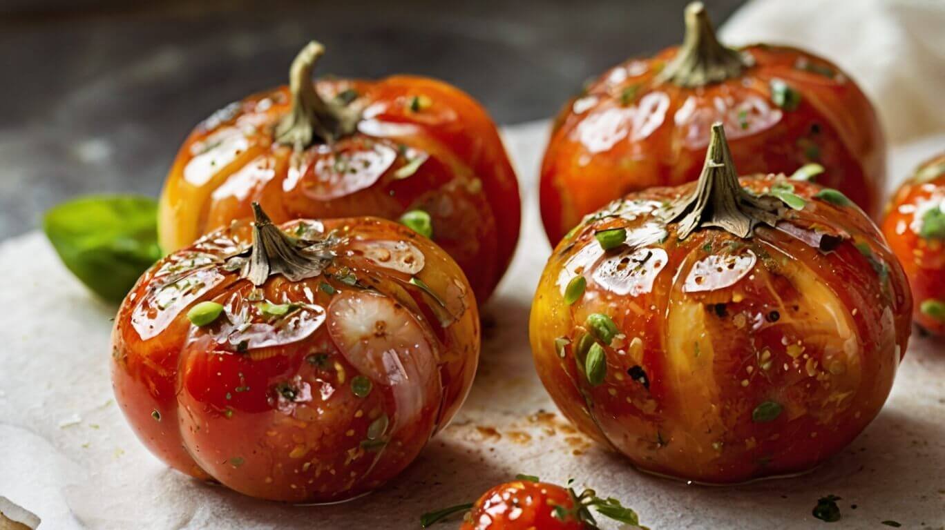 Garlic Marinated Tomatoes Recipe