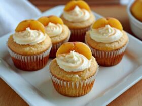 Honey Peach Cream Cheese Cupcakes Recipe