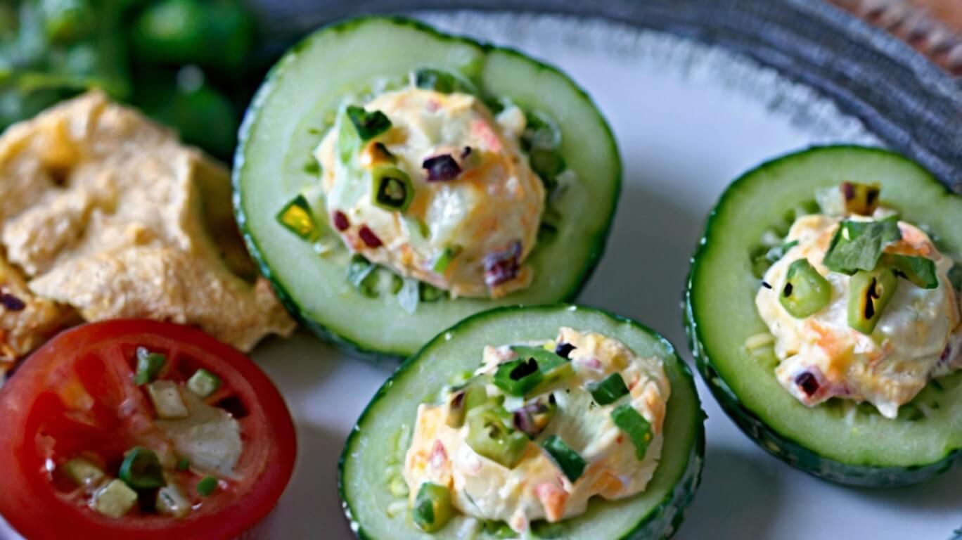 Jalapeno Popper Cucumber Salad Recipe
