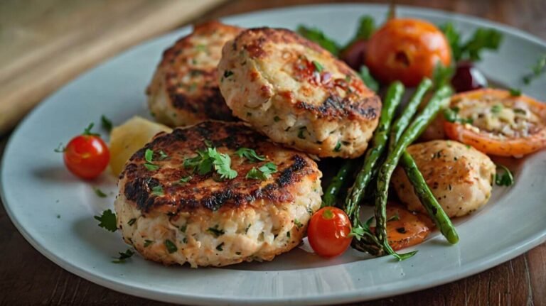 Mediterranean Chicken Patties Recipe 