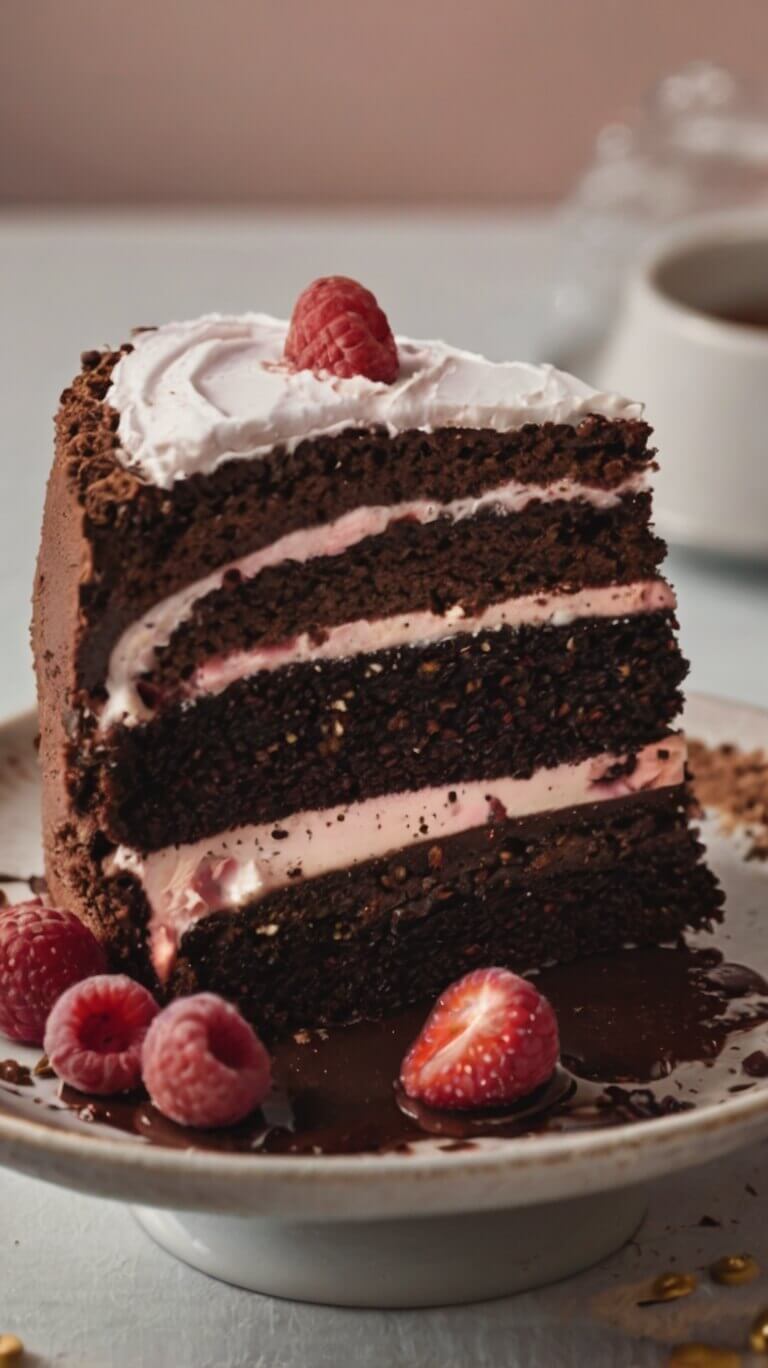 Moist Neapolitan Chocolate Cake