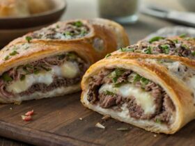 Mozzarella Cheese Steak Stromboli Recipe