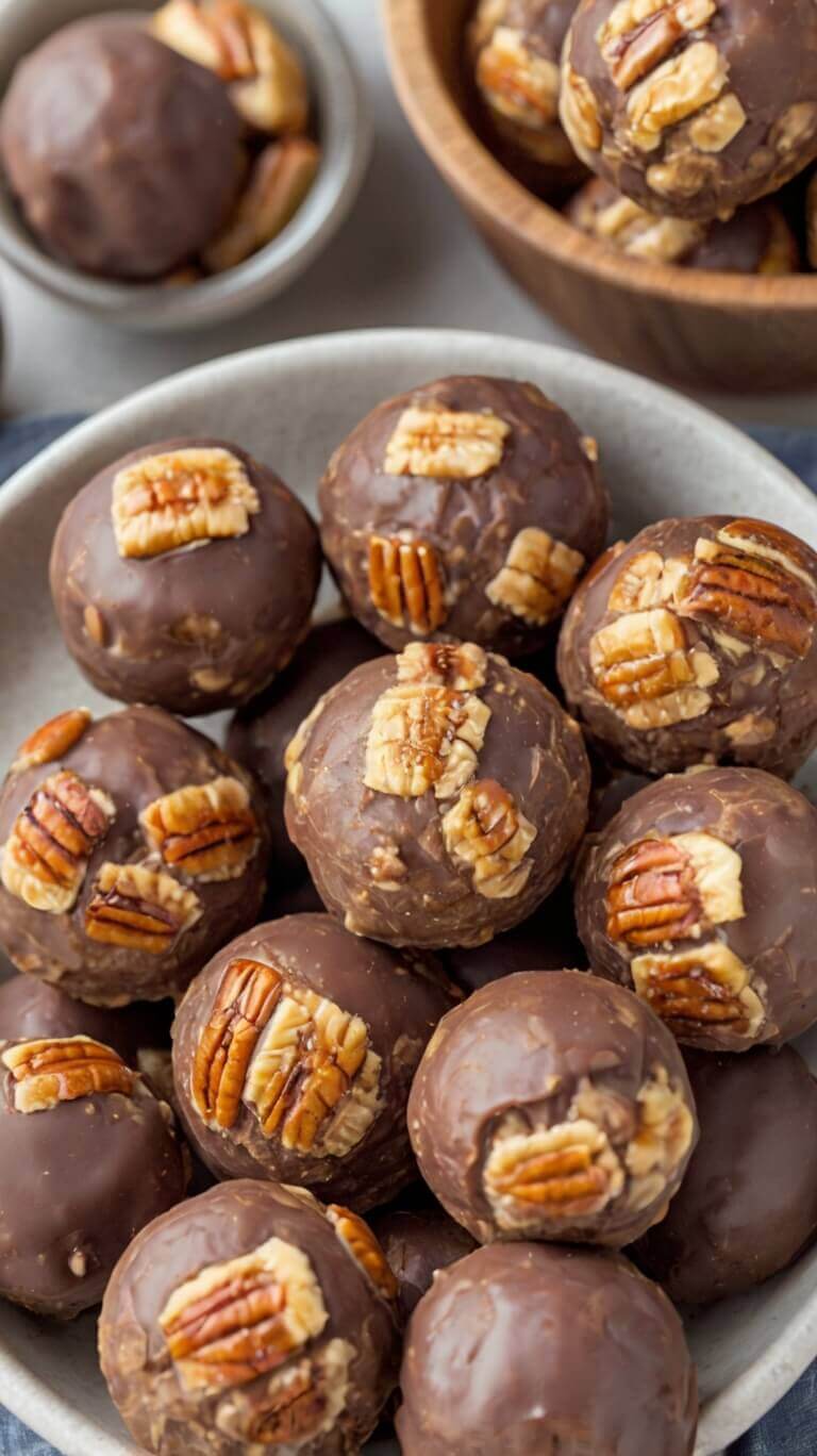 No Bake Pecan Pie Balls