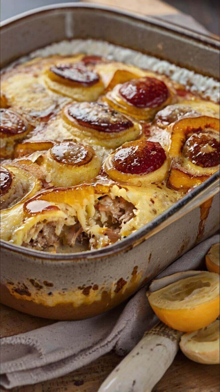 Pancake Sausage Breakfast Casserole
