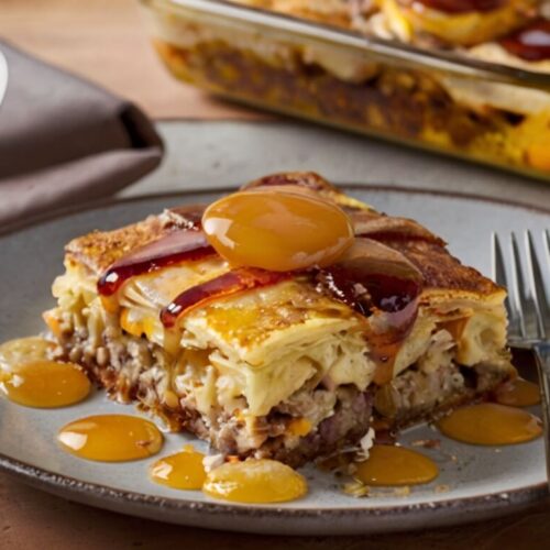 Pancake Sausage Breakfast Casserole Recipe