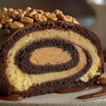 Peanut Butter Cup Chocolate Roll Cake Recipe