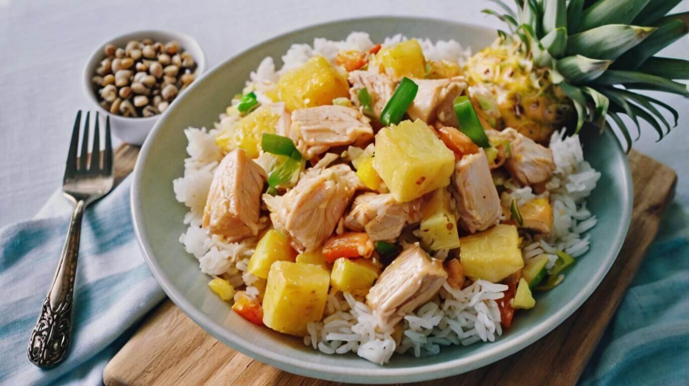 Pineapple And Chicken With Jasmine Rice Recipe