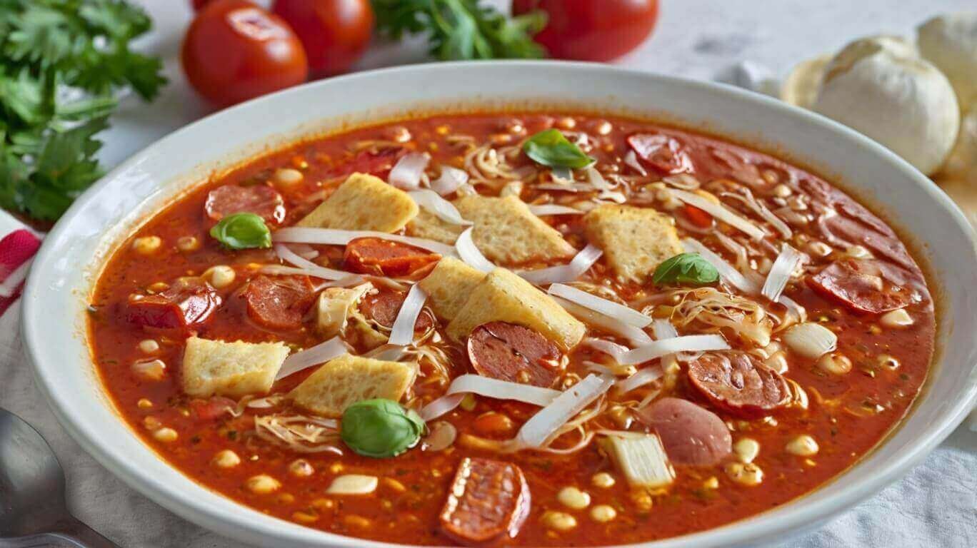 Pizza Soup Recipe