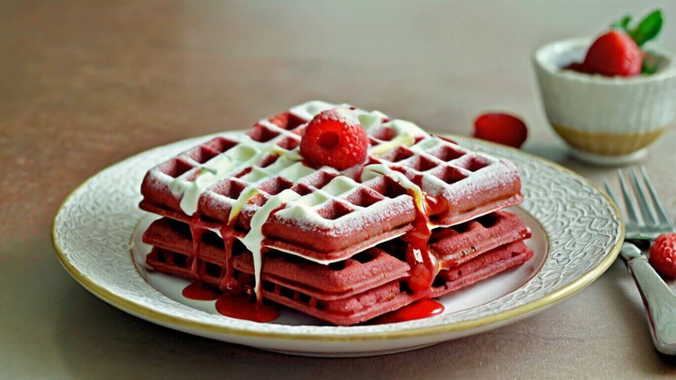 Red Velvet Waffles Recipe