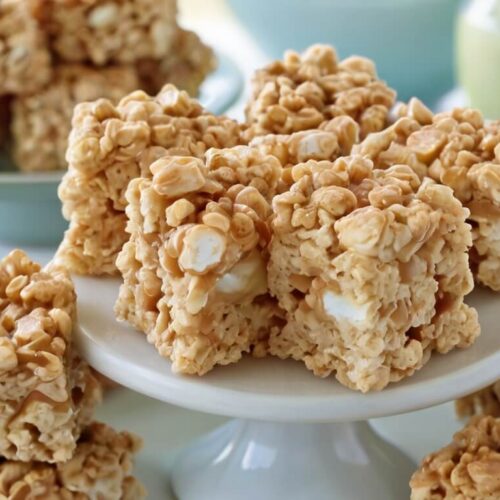 Salted Caramel Rice Krispie Treats Recipe