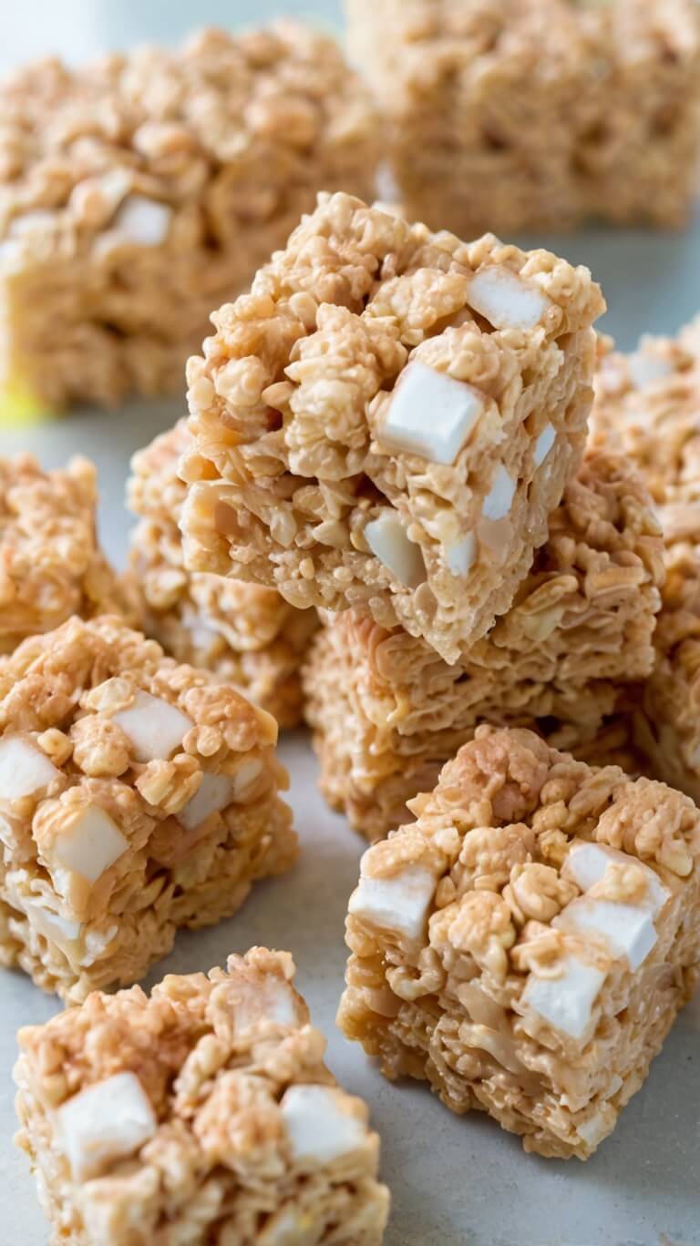Salted Caramel Rice Krispie Treats 