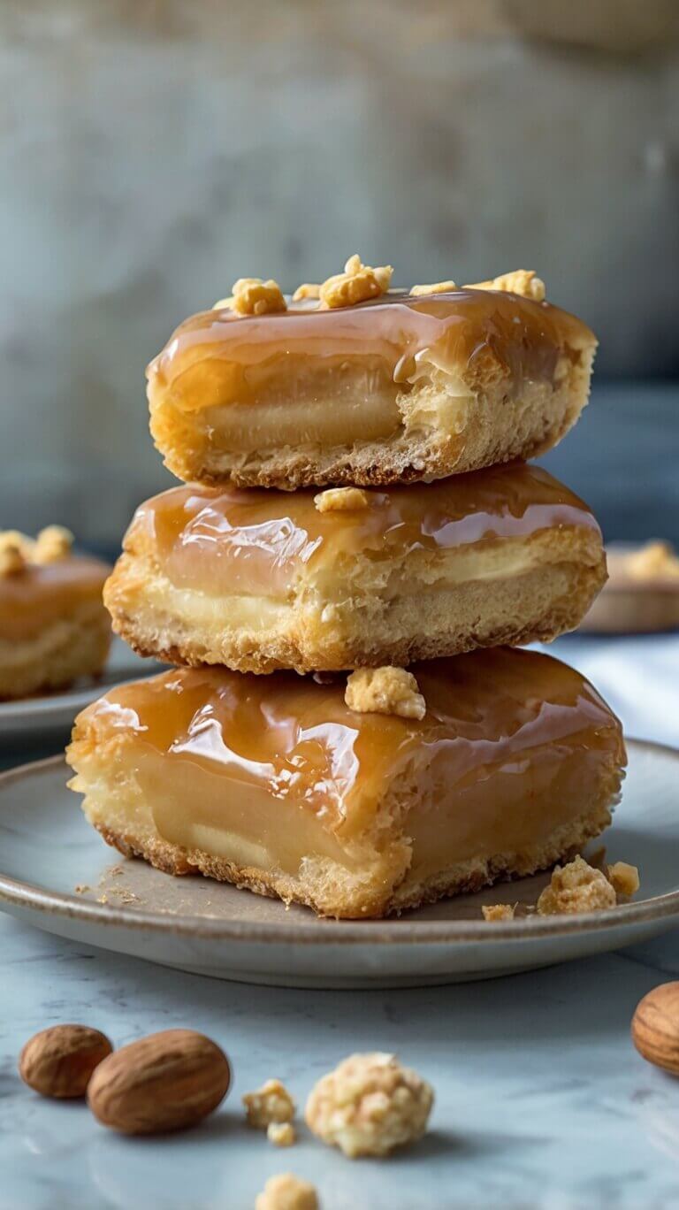 Soft Baked Maple Donut Bars