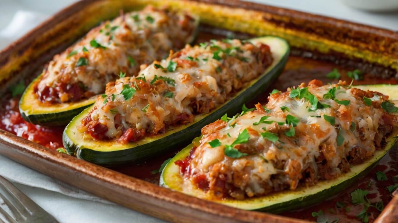 Stuffed Zucchini Boats Recipe