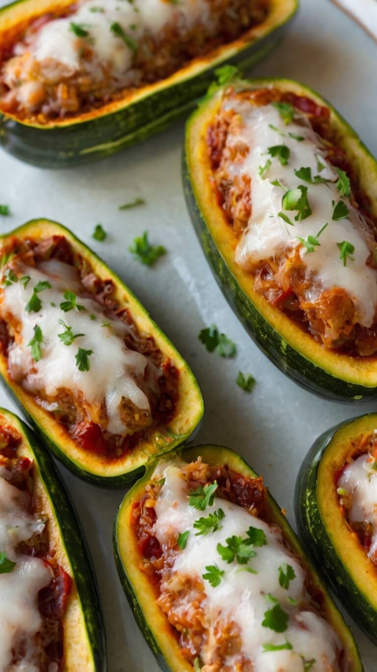 Stuffed Zucchini Boats