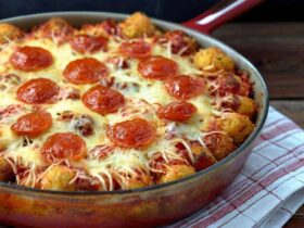 Tater Tot Pizza Casserole Recipe 