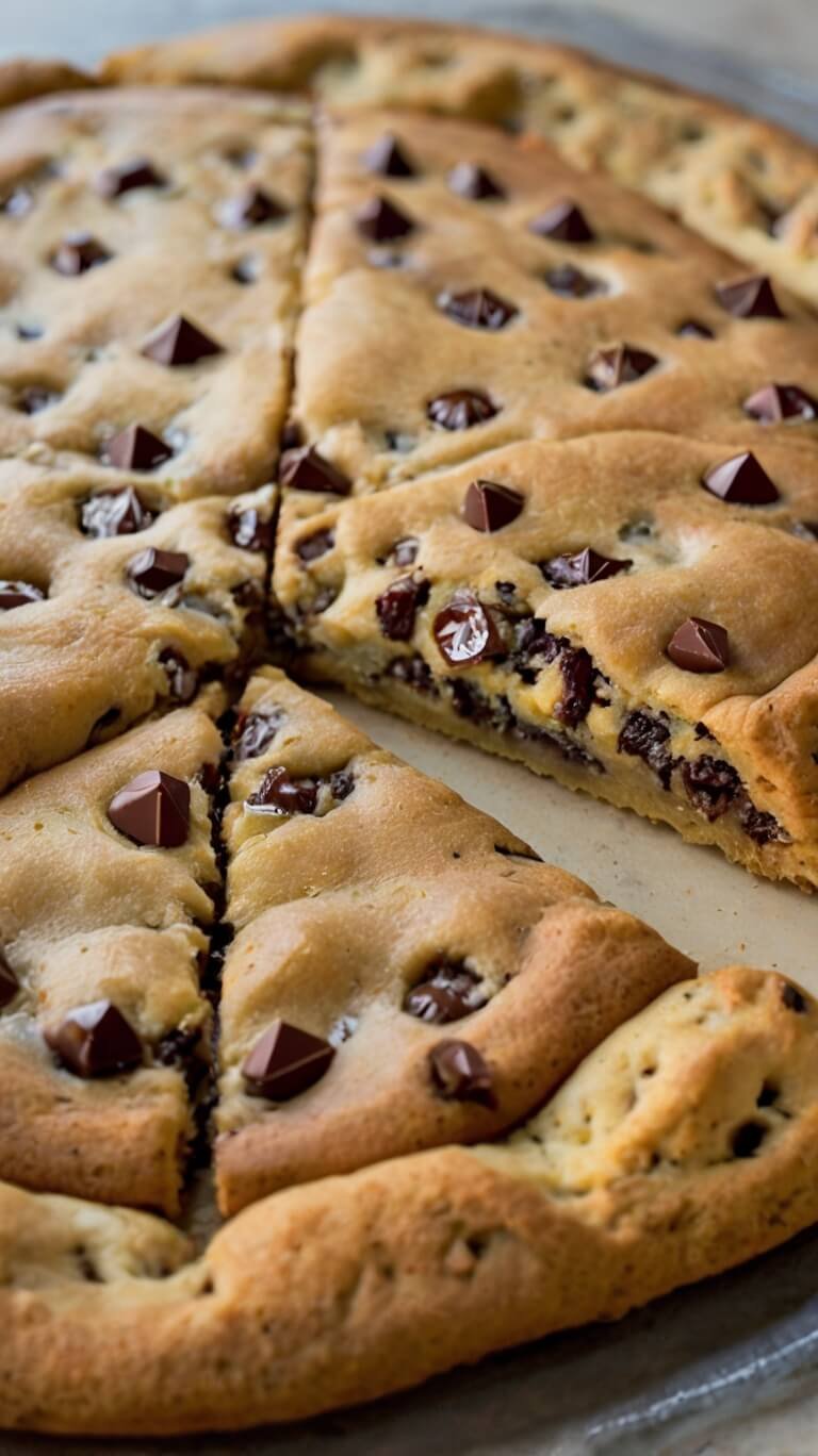 Ultimate Chocolate Chip Cookie Pizza