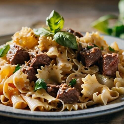 Beef and Bowtie Pasta Recipe