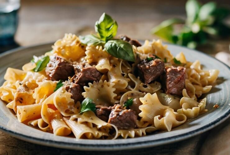 Beef and Bowtie Pasta Recipe