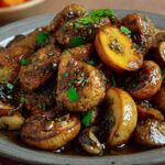 Black Pepper Chicken with Mushrooms Recipe