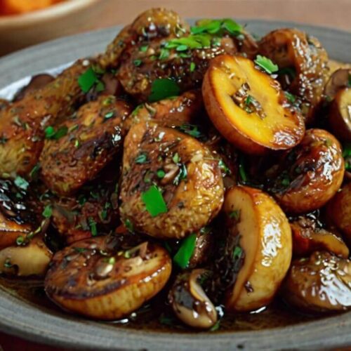 Black Pepper Chicken with Mushrooms Recipe