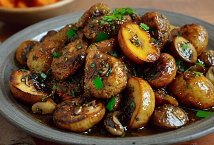 Black Pepper Chicken with Mushrooms Recipe