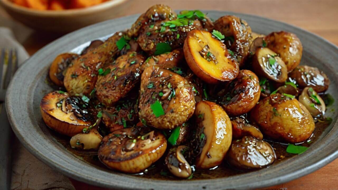 Black Pepper Chicken with Mushrooms Recipe