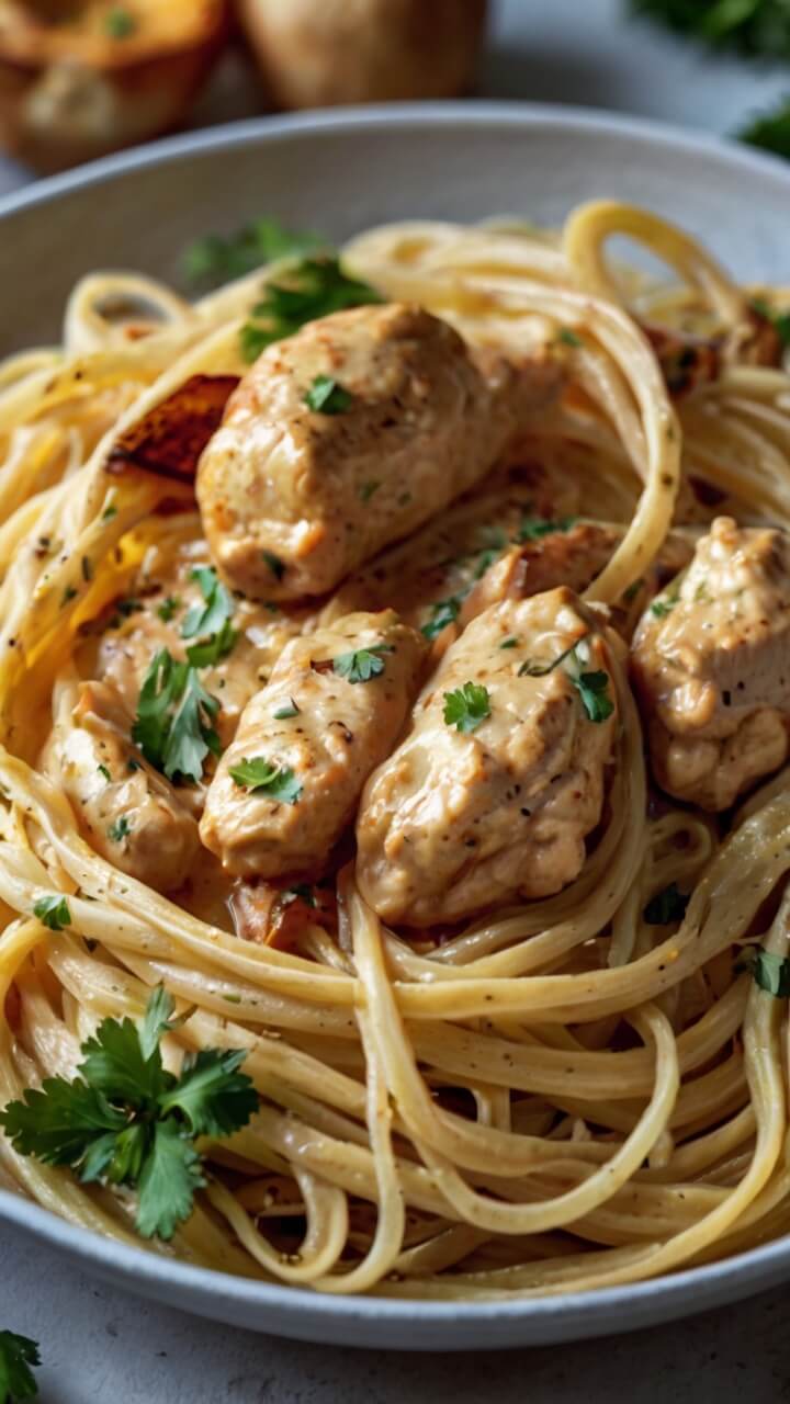 Cowboy Butter Chicken Linguine 