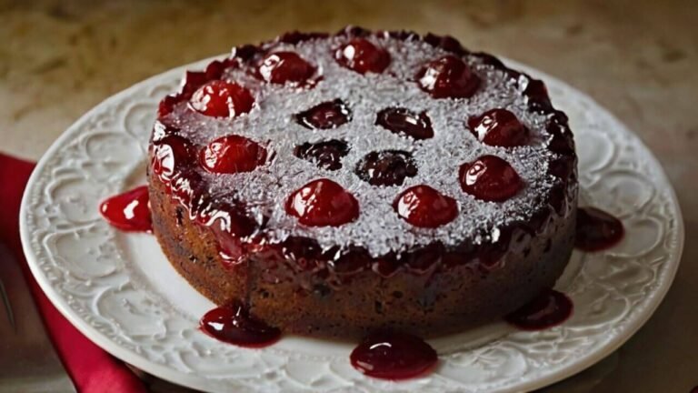 Chocolate Cherry Upside Down Cake Recipe