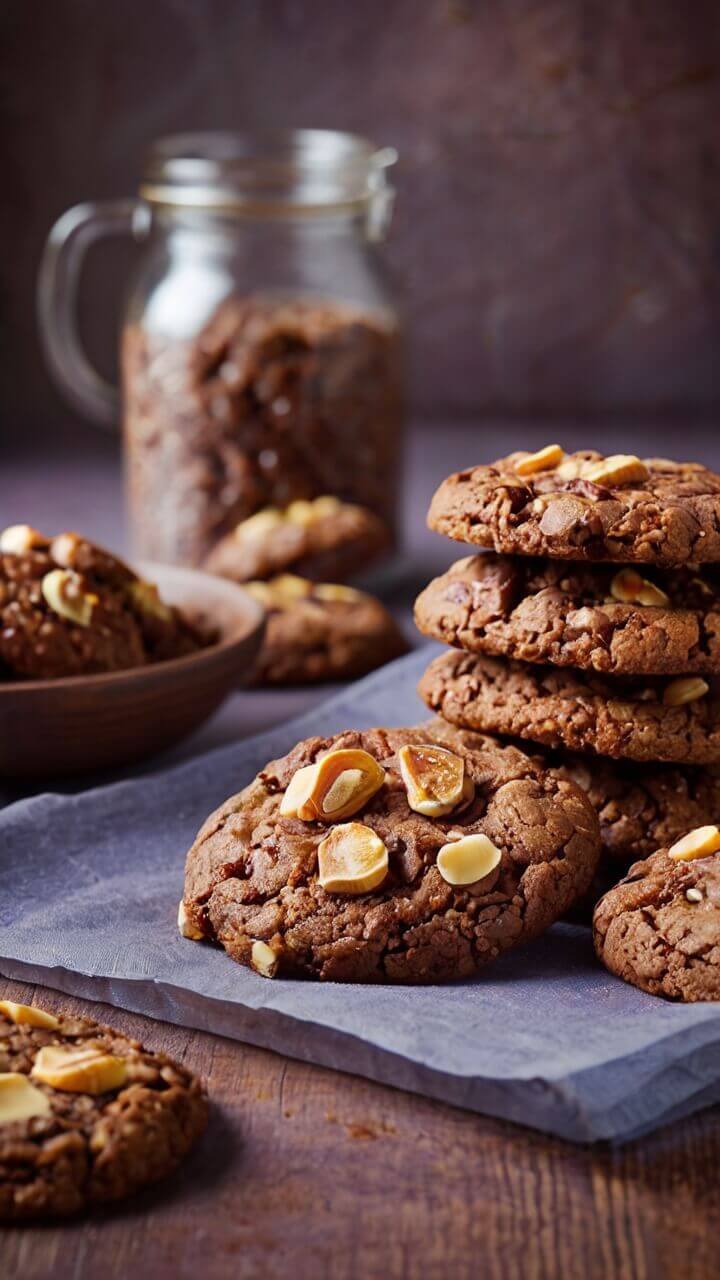 Chocolate Hazelnut Crunch Cookies
