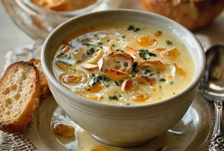 Country French Garlic Soup Recipe