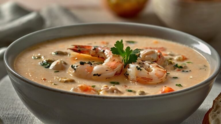 Creamy Crab and Shrimp Bisque Recipe