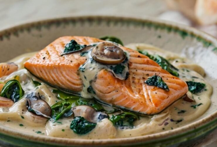 Creamy Salmon Florentine Recipe