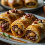 Garlic Butter Bacon Cheeseburger Rollups Recipe