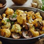 Garlic Cauliflower Mushroom Skillet Recipe