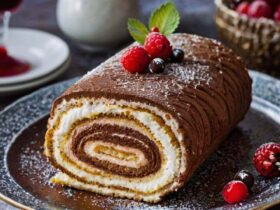 Gourmet Tiramisu Yule Log Cake Recipe