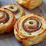 Ham and Cheese Puff Pastry Pinwheels Recipe
