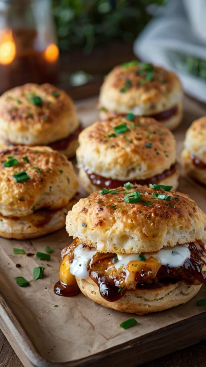 Mini BBQ Ranch Biscuit Melts