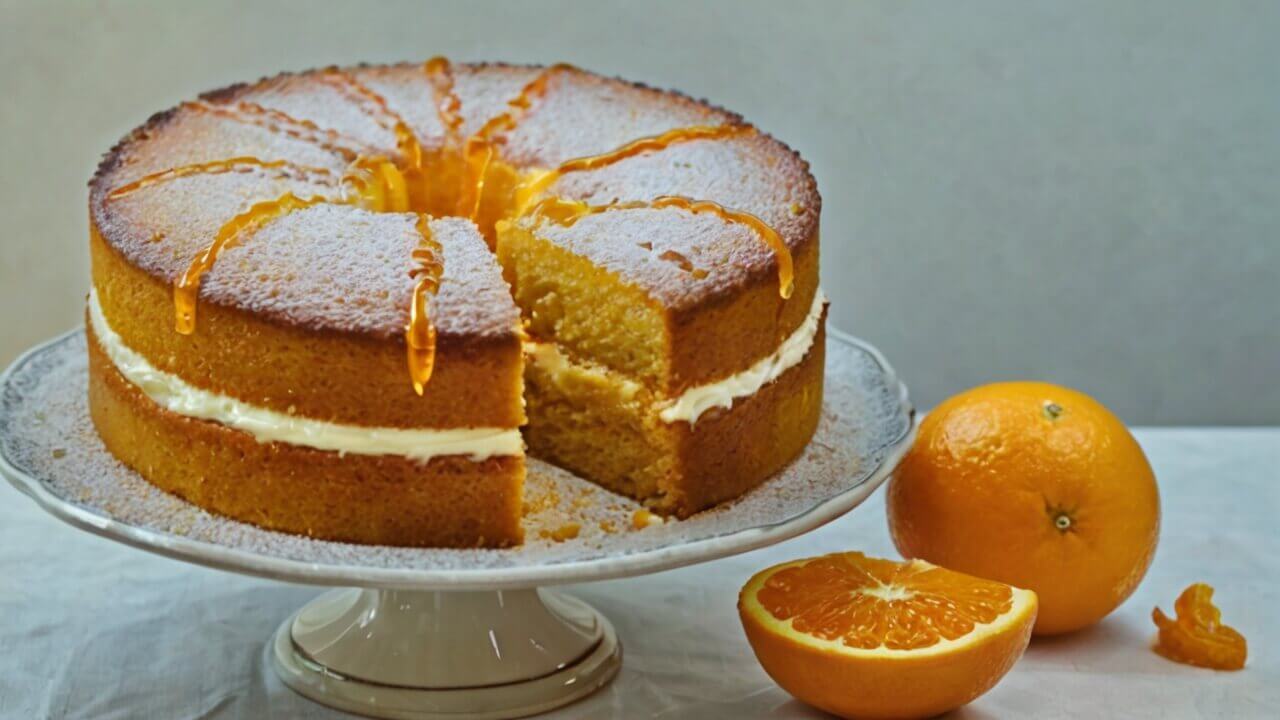 Moist and Zesty Orange Juice Cake Recipe
