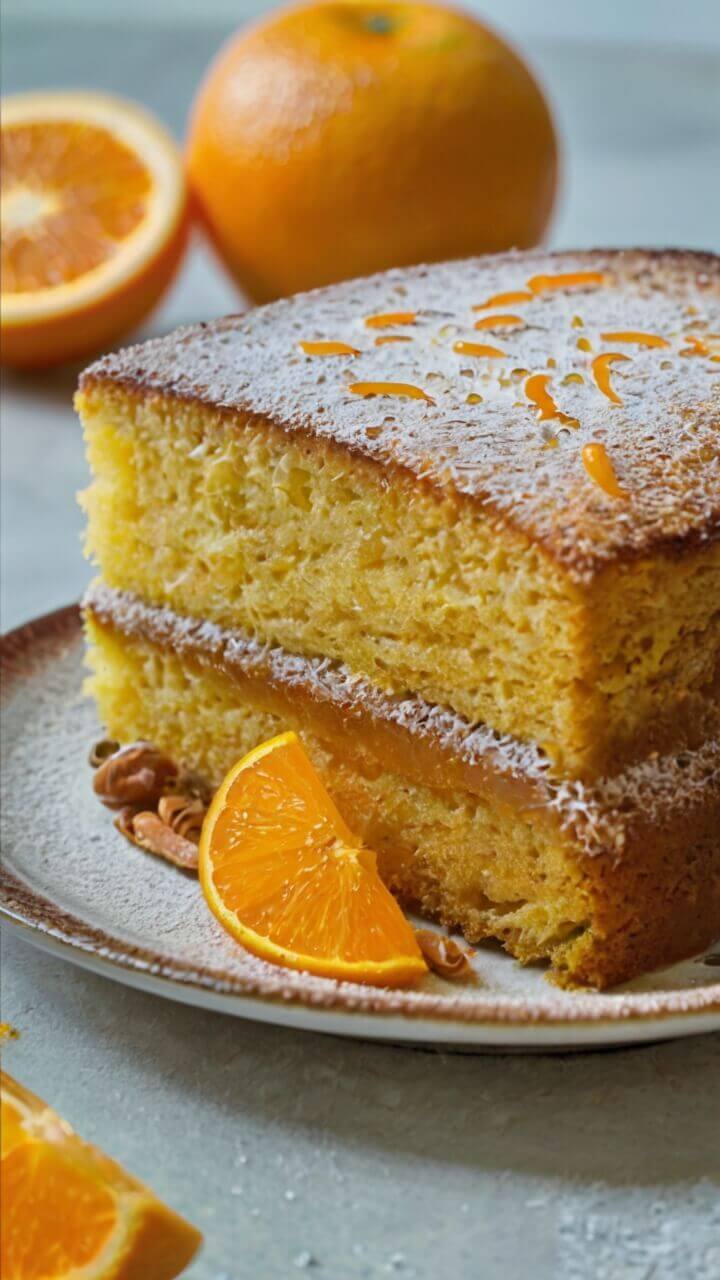 Moist and Zesty Orange Juice Cake