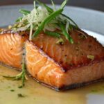 Salmon with Garlic Lemon Butter Sauce Recipe